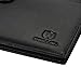 PEIUJIN RFID Blocking Men's Genuine Soft Cow Leather Long Purse Mens Wallet Money Clip (Black)