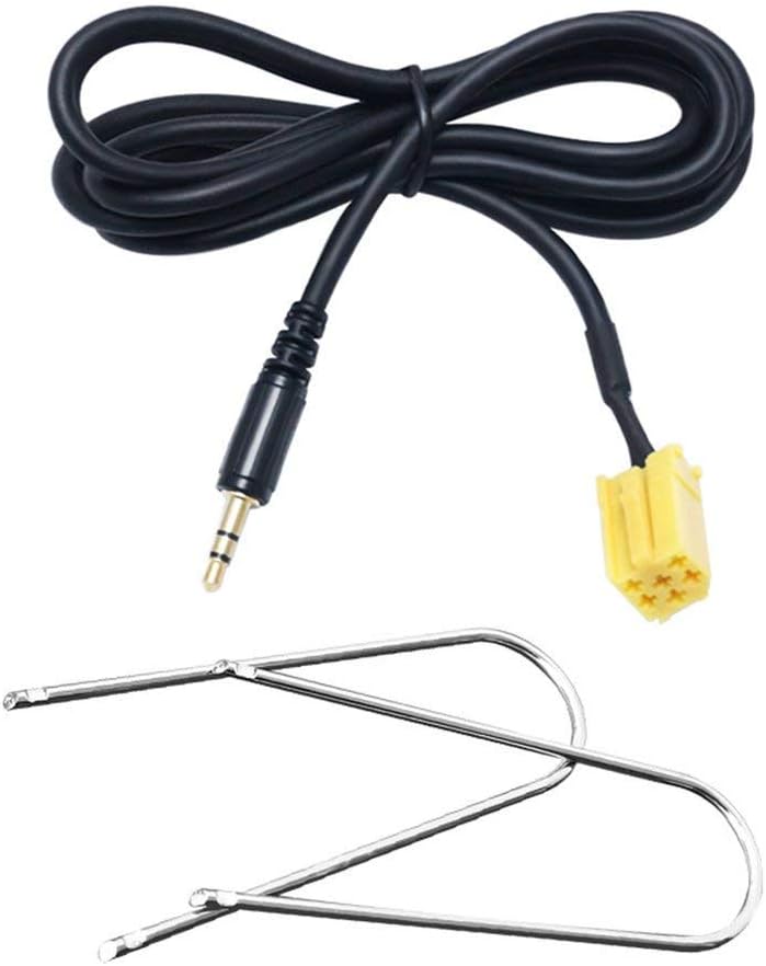 Electomania 3.5mm AUX Audio Input Cable + disassembly Tool for Alfa Romeo/Fiat/Lancia (59 inches Long)
