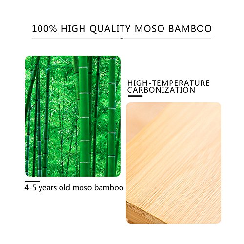 Cozihoma Laptop Desk Bamboo for Bed and Sofa, Portable Adjustable Laptop Desk Table Stand Up/Siting Foldable Breakfast Serving Bed Tray with Drawer, Ergonomics Design
