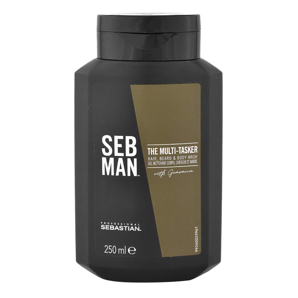Sebastian Man The Multitasker Hair Beard & Body Wash 250ml - 3 in 1 Shampoo