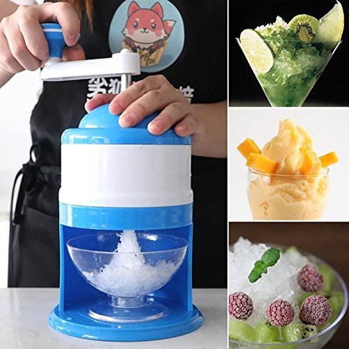 STARmoon Portable Hand Crank Manual Ice Shaver Crusher Shredding Snow Cone Maker Machine Tool