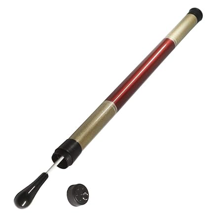 LongJoy Taktstock Taktstock mit Holzgriff, 38 cm lang Schwarz