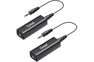 Smof 2 Packs Ground Loop Isolator, 3.5mm Noise Isolator Car Audio Noise Filter for Home Stereo System (Hum Eliminator Eliminate The Buzzing Noise) with 3.5mm Audio Cable