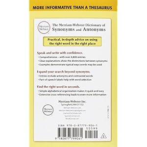 The Merriam-Webster Dictionary of Synonyms and Antonyms