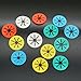 Cooplay 2Sets 20pcs Mini Sock Ring Holders Circle Sock Clip Stockings Ring Locks Washing Sorters Laundry Storage Organization Soft Rubber with 5 Multicolor Sets of 2 (20)