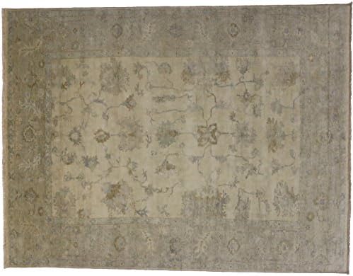 New Oushak Hand Knotted Wool Area Rug From India 9" X 11' 8"