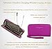 Adrienne Vittadini Charging Wristlet Wallet: Smartphone Zip Wallet Case with Phone Battery Charger Power Bank for Women and Girls - Fuschia Pebble