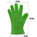 New Oven Mitts Gloves Resistant MAX Heat Silicone BBQ Grilling Gloves for Cooking Baking Barbecue Potholder-Green