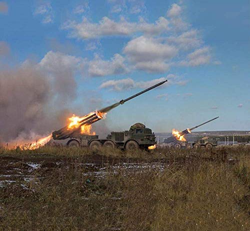 XHH Panzermodell Militärisches Panzermodell, Raketenwerfer BM-27 im Maßstab 1:43 Modell aus UDSSR-Legierung, Spielzeug… – Bild 6