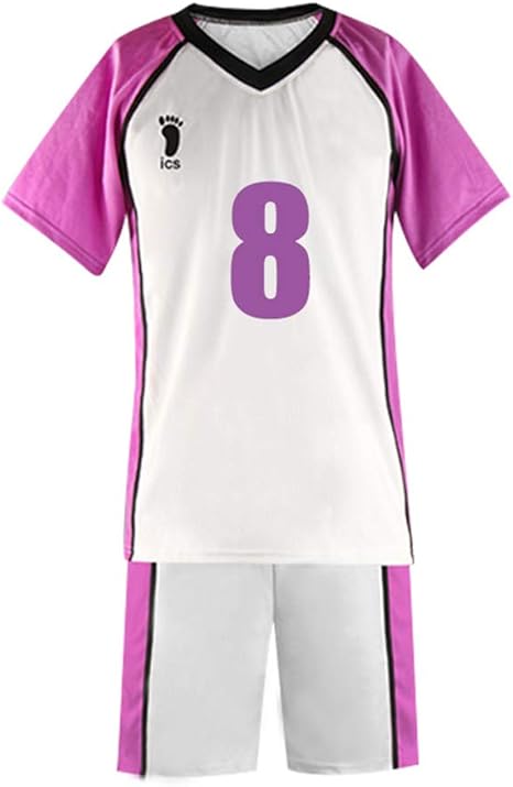 Amazon ハイキュー コスプレ衣装 白鳥沢学園高校 牛島若利 ジャージ ユニフォーム バレーボール部 半袖 半ズボン Tシャツ 運動服 バレーボールウエア 長袖 仮装 男女兼用 コスプレ 仮装 通販