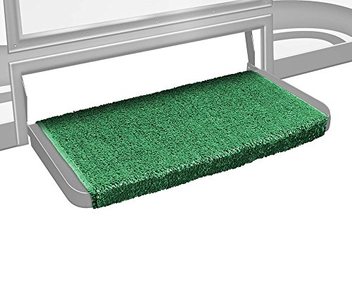 Prest-O-Fit 2-0070 Wraparound + Plus RV Step Rug Green 20 In. Wide