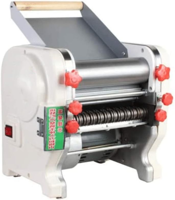 Wilk 110V Electric Automatic Pasta Making Machine with Stainless Steel Dough Roller for Home Restaurant Commercial-Width 160mm