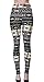 VIV Collection One Size Fashion Print Leggings, Game Pattern