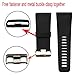 Budesi Silicone Accessory as Replacement Strap Band for Fitbit Surge Watch Fitness Tracker WatchBand Black-Large
