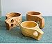 Mochiglory Wooden Cup Camping Cup Nordic Style Handmade Natural, Portable Wood Mug Drinking Cup for Coffee, Tea and Milk