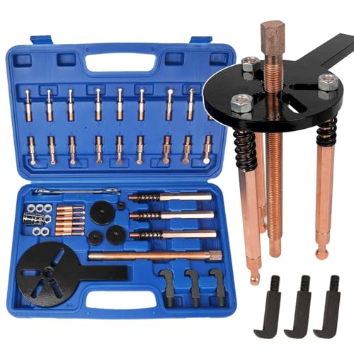 SEEKSELF 36 in 1 Bearing Puller Set, Inner Bearing Puller Separator Kit, Bearing Removal Tool, Gear Puller, Blue