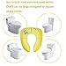 Iserlohn Portable Travel Potty seat with Carry Bag, Lightweight Folding Potty Training Seat Covers for Baby, Kids and Toddlers, Yellow