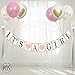 Baby Shower Decorations; Decoration Set; 9-Piece Pink, White, and Gold Balloon and