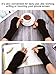 Tatuo 4 Pairs Women's Crochet Fingerless Gloves Knit Arm Warmers Sleeves Rhombus Gloves Thumb Hole Mittens (black, dark gray, white, coffee)