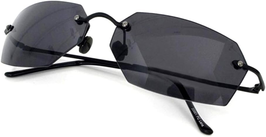 Matrix Agent Smith Square Sunglasses men Ultralight Rimless
