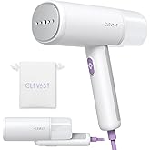 CLEVAST Travel Steamer for Clothes - Portable Handheld Garment Steamer for Clothing, Small Foldable Travel Size Fabric Wrinkl