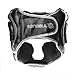 Sanabul Essential Boxing Headgear for Men & Women, Muay Thai MMA Headgear with Protective Padding, Full Face Coverage for Sparring Training, Silver, S/M
