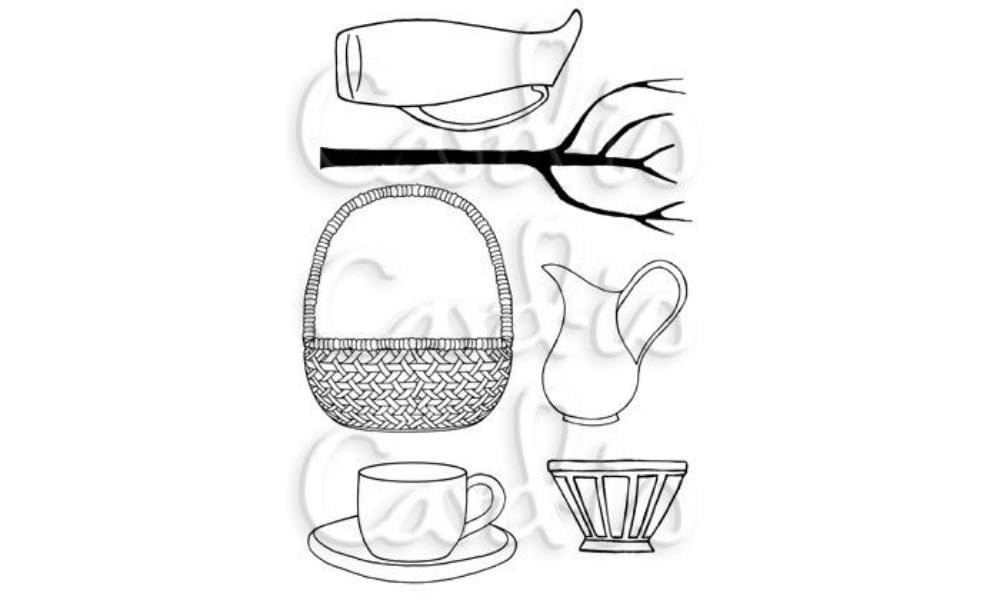 Card-io CDCCSTTOP-01 Clear Stamp Topiary Stamp, 6 inch x 4 inch