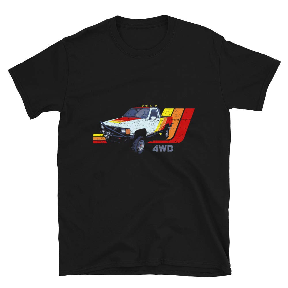 JG Infinite Land Cruiser FJ-40 1980 T-Shirt - Retro Unisex Short-Sleeve Classic Car Tee - View #4