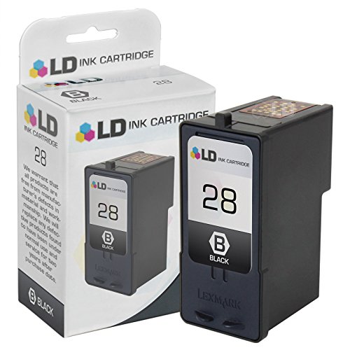 LD Â© Remanufactured Lexmark #28 / 18C1528 Black Ink Cartridge for Lexmark X2500, X2530, X2550, X5070, X5075, X5320, X5340, X5410, X5495, Z1300, Z1310, Z1320, Z845