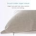 Kingla Home Square Cotton Linen Decorative Throw Pillow Covers 18 X 18 Inch Graffiti-Art Printing Pillowcase Zippered Couch Cushion Covers