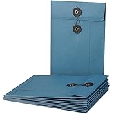 10 Pack Kraft String Envelope File Folders A5 Project Pockets Document Organizer Reusable Filing Jacket File Storage Bag for Office School