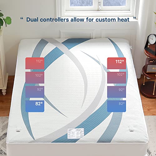 Gotcozy Heated Mattress Pad Queen Size Dual Control Electric Mattress