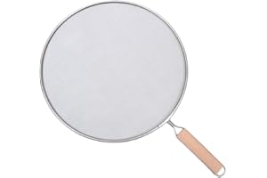 Splatter Screen For Frying Pan, Splatter Guard Mesh Stainless Steel Grease Guard Shield Dishwasher-Safe Splatter Screen Splas