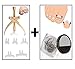 Ingrown Pincer Paronychia Toe Nail Straightening Correction Treatment Tool with Wire Brace Clamp 2 Piece Pedicure Set (See Instructions in Product Description)