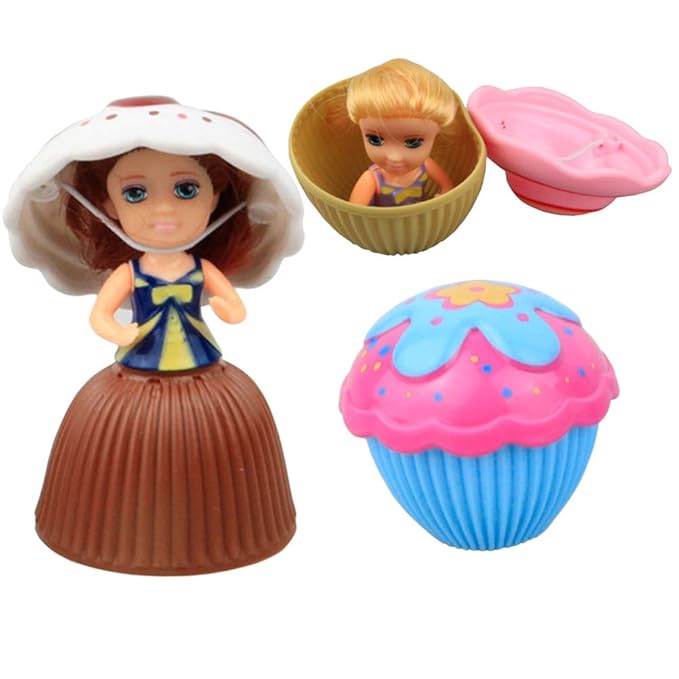 STOBOK 3 stücke Cupcake überraschung duftenden Prinzessin Puppe Mini Cupcake Prinzessin Puppe magische Geschenk Spielzeug für