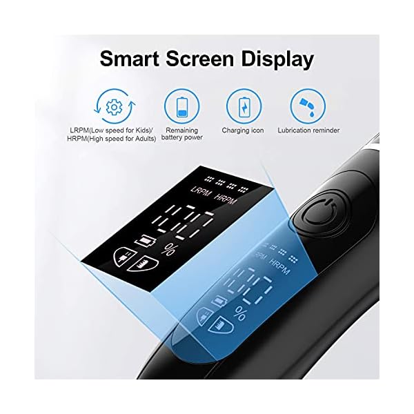 Hair Clippers Men, 16 PCS Professional Ceramic Blade Electric Haircut Kit, USB Rechargeable Hair Beard Trimmer Men Kids…