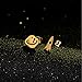 Gold Color Earrings Stainless Steel Future Jewelry Cosmic Spaceship Rocket Planet Earrings For Women