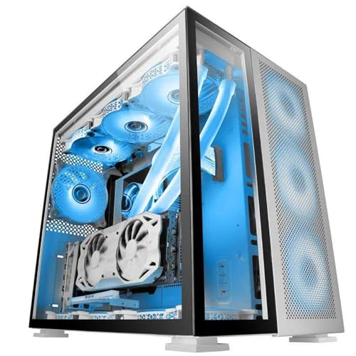 Mars Gaming MC-NOVA, Custom XXL E-ATX Aluminium Gaming Tower, Full Tempered Glass, Modular Frame, Double Chamber, USB-C