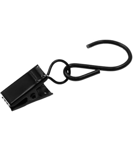 Ganchos En Forma De S De Acero Inoxidable Para Cortinas, Paquete De 50