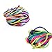 12 Colors 130 Yards 2.0mm Satin/Rattail Silk Cord Nylon String Nylon Beading String for Necklace Bracelet Beading Cord
