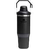 Stanley IceFlow 2.0 Fast Flow Tumbler with Handle 30 oz | Twist On Angled Spout Lid | Leakproof Water Bottle | Insulated Stainless Steel | BPA-Free | Black 2.0