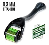 Dragontail- Derma Roller Kit for Facial Skin Care Product - Premium 0.3mm Titanium 540 Microneedle Roller- Beauty Tool System for At Home Use