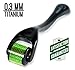 Dragontail- 0.3mm Derma Roller Kit for Facial Skin Care Product - Premium Titanium 540 Microneedle Roller- Beauty Tool System for At Home Use