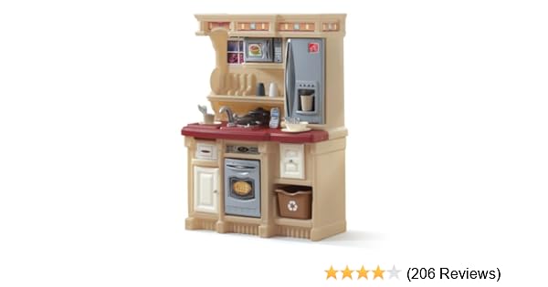 step2 lifestyle custom play kitchen with 20 piece accessory set