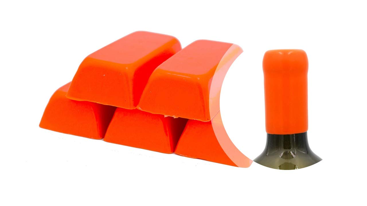 Generico Orange Shellac Pack of 500 g or Soft Sealing Wax for Sealing Bottles of Wine, Beer, Grappa, Liquor (Orange-02)