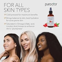 PURA D'OR 4 Oz ORGANIC Rosehip Seed Oil Hair