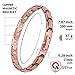 Copper Magnetic Bracelet for Women : (Bonus EMF Protection Tourmaline Pendant) for Arthritis Pain Relief with 18 High Powered Magnets | 99.9% Copper Magnetic Therapy for Effective Joint Pain Relief