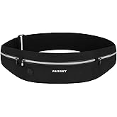 GUZACK Slim Running Belt for Phone 6.8'', Ultra Light Running Belts for Women/Men, Zipper Waterproof Running Waist Pack, Reflective Running Fanny Pack With 3 Separate pouch