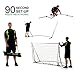 QUICKPLAY Kickster Soccer Goal Range – Ultra Portable Soccer Goal | Quick and Easy Set Up | Includes Soccer Net and Carry Bag | Available in 7 Sizes [Single Goal]