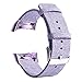 Aolvo Canvas Watch Bands Replacement Accessories Strap fit for Samsung Gear Fit2 Pro SM-R365/ Gear Fit2 SM-R360 Purple